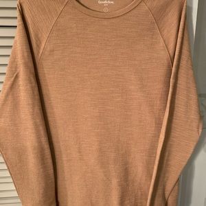 Goodfellow and co long sleeve shirt brown medium